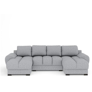 Wohnlandschaft Peebles ¦ grau ¦ Maße (cm): B: 330 H: 90