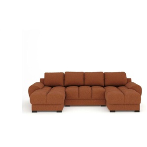 Wohnlandschaft  Peebles ¦ kupfer ¦ Maße (cm): B: 330 H: 90