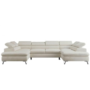 Wohnlandschaft  Peter ¦ creme ¦ Maße (cm): B: 346 H: 76