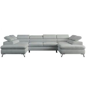 Wohnlandschaft  Peter ¦ grau ¦ Maße (cm): B: 346 H: 76