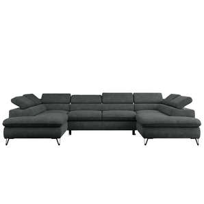 Wohnlandschaft Peter ¦ grau ¦ Maße (cm): B: 346 H: 76