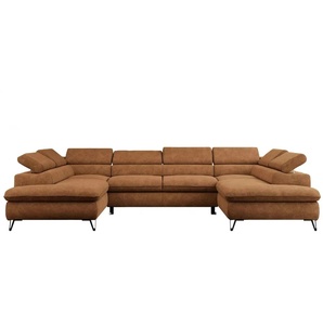 Wohnlandschaft Peter ¦ orange ¦ Maße (cm): B: 346 H: 76