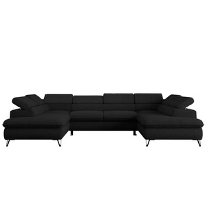 Wohnlandschaft  Peter ¦ schwarz ¦ Maße (cm): B: 346 H: 76