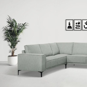 Wohnlandschaft PLACES OF STYLE Oland, blau (sapphire), B:342cm H:85cm T:260cm, 100% Polyester, Sofas, U-Form, im zeitlosem Design und hochwertiger Verabeitung, Topseller