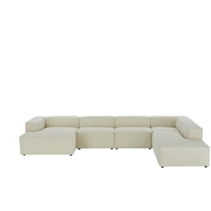 Wohnlandschaft  Relana ¦ weiß ¦ Maße (cm): B: 395 H: 69 T: 245.0