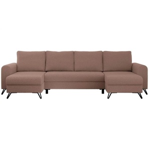 Wohnlandschaft Rosa   ¦ rosa/pink ¦ Maße (cm): B: 312 H: 90