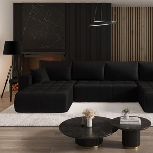 Wohnlandschaft Sofa mit Schlaffunktion CAMILA Stoff Monolith Grafit