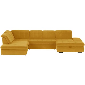 Lounge Collection Wohnlandschaft  Spencer ¦ gelb ¦ Maße (cm): B: 382 H: 84 T: 260