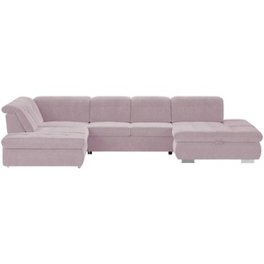 Kollektion Kraft Wohnlandschaft mit verschiedenen Funktionen Spencer - lila/violett - Materialmix - 382 cm - 102 cm - 260 cm | Möbel Kraft