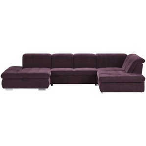 Kollektion Kraft Wohnlandschaft  Spencer - lila/violett - Materialmix - 382 cm - 102 cm - 260 cm | Möbel Kraft