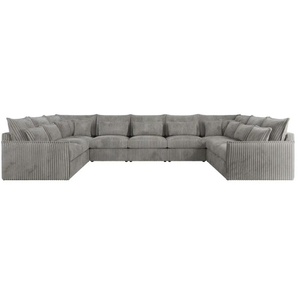 Wohnlandschaft Taubengrau ¦ grau ¦ Maße (cm): B: 442 H: 93