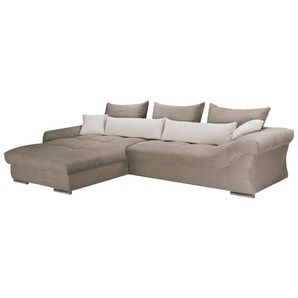 Wohnlandschaft Verona, beige, Ottomane links