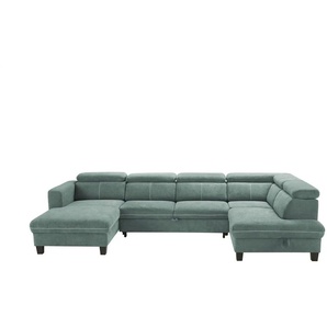 Wohnlandschaft Zante - grün - Materialmix - 324 cm - 76 cm - cm 190,0 | Möbel Kraft