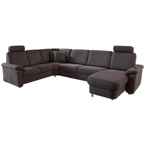 Wohnlandschaft ZE-EM09003, nougat, inkl. Funktionen