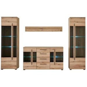 Wohnwand  Caprioli ¦ braun ¦ Maße (cm): B: 290 H: 270 T: 42.0