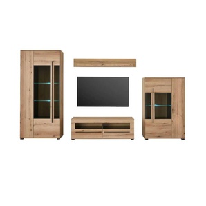 Wohnwand  Caprioli ¦ braun ¦ Maße (cm): B: 340 H: 200 T: 42.0