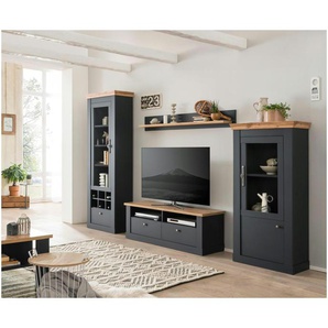 Wohnwand  Calella ¦ grau ¦ Maße (cm): B: 299 H: 201 T: 45.0