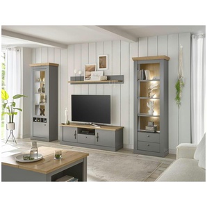 Wohnwand  Claira ¦ grau ¦ Maße (cm): B: 320 H: 201 T: 44.0