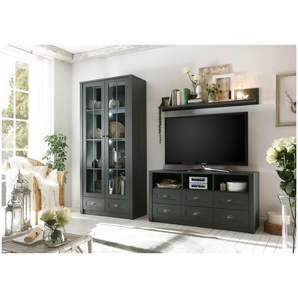 Wohnwand  Verde ¦ grün ¦ Maße (cm): B: 240 H: 198 T: 43.0