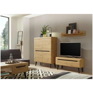 Wohnwand  Tineo ¦ holzfarben ¦ Maße (cm): B: 234 H: 170 T: 40.0