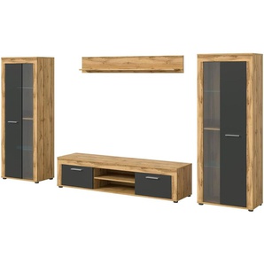 Wohnwand  Bardenas ¦ holzfarben ¦ Maße (cm): B: 310 H: 159 T: 35.0