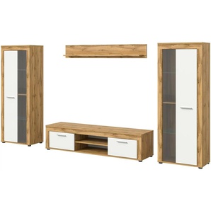 Wohnwand  Bardenas ¦ holzfarben ¦ Maße (cm): B: 310 H: 159 T: 35.0