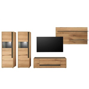 Wohnwand   ¦ holzfarben ¦ Maße (cm): B: 340 H: 170