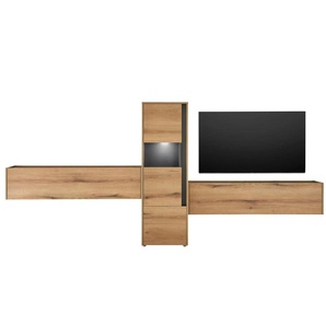 Wohnwand   ¦ holzfarben ¦ Maße (cm): B: 350 H: 155