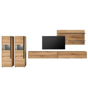 Wohnwand   ¦ holzfarben ¦ Maße (cm): B: 440 H: 180