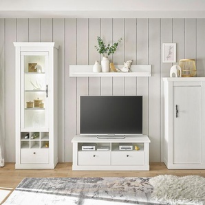 Wohnwand HOME AFFAIRE RAVENNA Kastenmöbel-Sets Gr. B/H/T: 292 cm x 201 cm x 44 cm, weiß (pinie dekor) Wohnwände