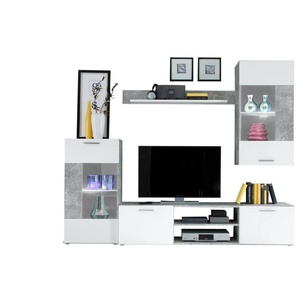 Wohnwand Hot 1 | weiß | 240 cm | 200 cm | cm 40,0 |
