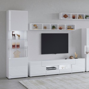 Wohnwand INOSIGN Toledo Kastenmöbel-Sets weiß (weiß matt, hg) Wohnwände