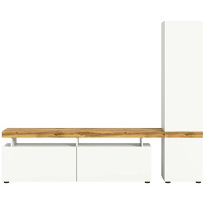 Wohnwand  Karlso ¦ weiß ¦ Maße (cm): B: 235 H: 190