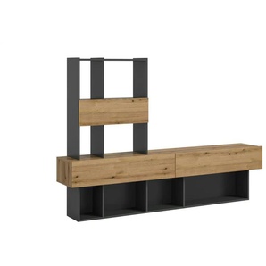 Wohnwand  Lucrezia ¦ holzfarben ¦ Maße (cm): B: 210 H: 147