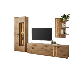 Wohnwand Plettenberg | holzfarben | 303,4 cm | 207,7 cm | cm 50,2 |