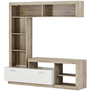 Wohnwand  Portuense ¦ holzfarben ¦ Maße (cm): B: 170,5 H: 170,5 T: 41.5