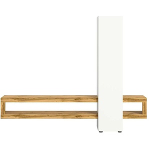 Wohnwand  Samso ¦ weiß ¦ Maße (cm): B: 240 H: 190 T: 35.0