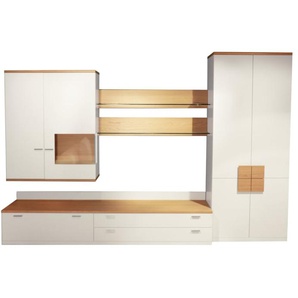 Wohnwand Severo, beige/Eiche sand, inkl. Softclose Funktion