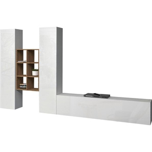 Wohnwand TECNOS Maruska Kastenmöbel-Sets Gr. B/H/T: 350 cm x 180 cm x 30 cm, grau (anthrazit, anthrazit) Wohnwände