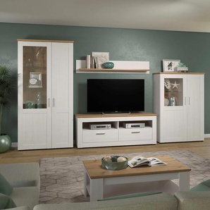Wohnwand TRENDTEAM Shade Kastenmöbel-Sets braun (andersen pine weiß, artisan eiche melamin) Wohnwände