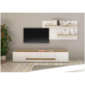 Wohnwand  Cande ¦ weiß ¦ Maße (cm): B: 300 H: 45