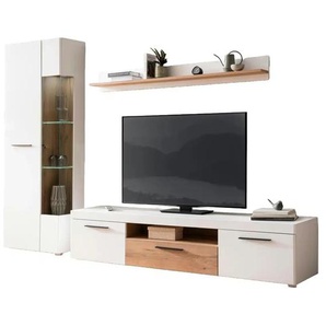 Wohnwand  Sines ¦ weiß ¦ Maße (cm): B: 287 H: 200