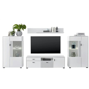 Wohnwand  Hudson ¦ weiß ¦ Maße (cm): B: 320 H: 180