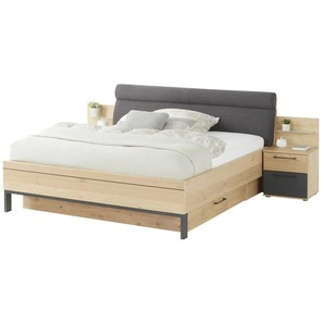 Wohnwert Bettanlage mit Bettschubkästen Korsika - holzfarben - Materialmix - 281 cm - 104,5 cm - cm 222,0 | Möbel Kraft