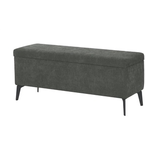 Wohnwert Bettbank mit Stauraum Dormian - grau - Materialmix - 122 cm - 52,5 cm - cm 42,0 | Möbel Kraft