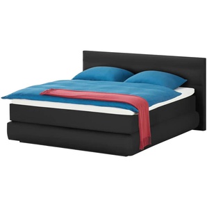 Wohnwert Boxspringbett  Dormian Bolge Low ¦ schwarz ¦ Maße (cm): B: 160 H: 102