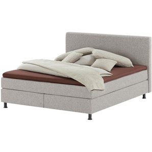 Wohnwert Boxspringbett  Dormian Boro ¦ grau ¦ Maße (cm): B: 200 H: 112