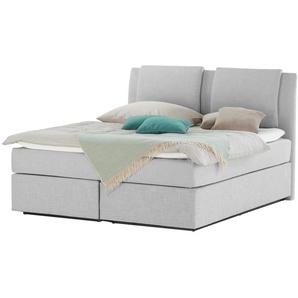 Wohnwert Boxspringbett  Dormian Saman ¦ grau ¦ Maße (cm): B: 200 H: 127