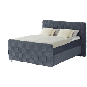 Wohnwert Boxspringbett  Tefla ¦ grau ¦ Maße (cm): B: 222 H: 132,5