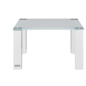 Wohnwert Couchtisch Quatro - weiß - Materialmix - 70 cm - 42 cm | Möbel Kraft